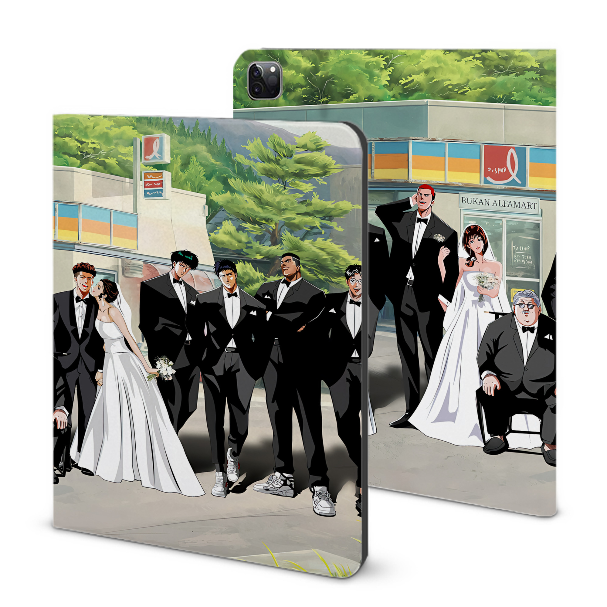 （画像用） SLAM DUNK／スラムダンク IPad ケース ブック型 PUレザー TPU 耐衝撃 軽量 薄型 ペン収納なし 全面保護 IPad 各モデル対応
